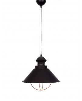 LAMPA WISZĄCA INDUSTRIALNA LOFT CZARNA KUGAR