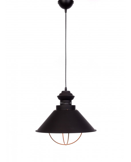 LAMPA WISZĄCA INDUSTRIALNA LOFT CZARNA KUGAR