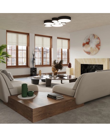 Plafon ARENA 45 czarna Sollux SL.0124