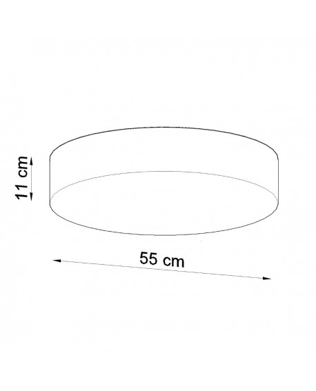 Plafon ARENA 55 biały Sollux SL.0919