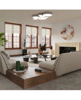 Lampa wisząca ARENA 35 szara Sollux SL.0116