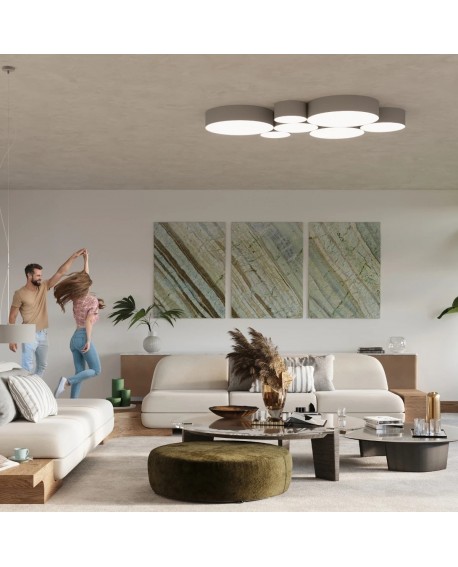 Lampa wisząca ARENA 45 szara Sollux SL.0119