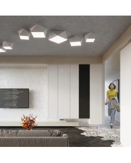 Plafon HEXA 25 biały Sollux SL.0686