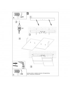 Plafon MASSIMO chrom Sollux SL.0188