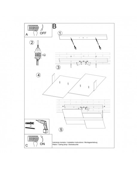 Plafon MASSIMO chrom Sollux SL.0188