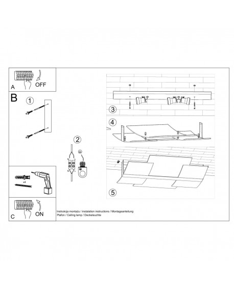 Plafon CELIA chrom Sollux SL.0351