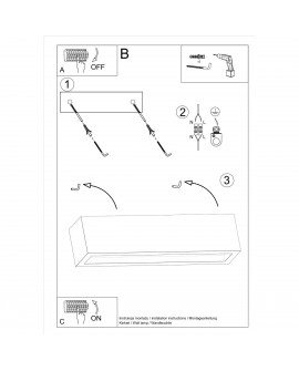 Kinkiet VEGA 50 beton Sollux SL.0993