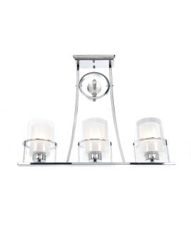 LAMPA SUFITOWA ART DECO CHROMOWANA BRONX W3 LUMINA DECO