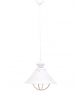LAMPA WISZĄCA INDUSTRIALNA LOFT BIAŁA KUGAR