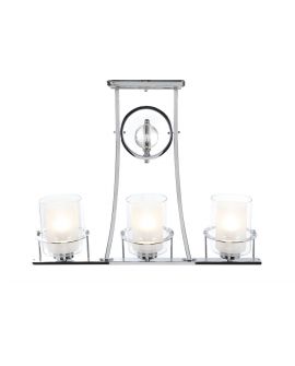 LAMPA SUFITOWA ART DECO CHROMOWANA BRONX W3 LUMINA DECO