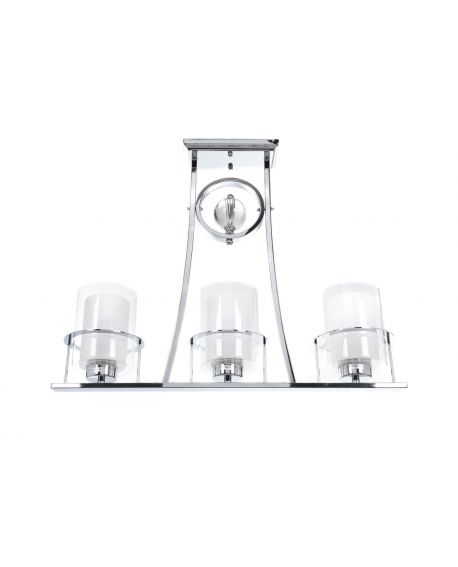 LAMPA SUFITOWA ART DECO CHROMOWANA BRONX W3 LUMINA DECO