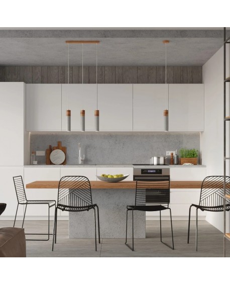 Lampa wisząca ZANE 2 szara Sollux SL.0966