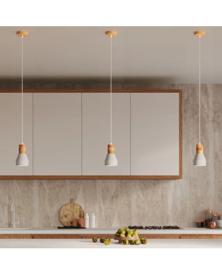 Lampa wisząca QUBIC szara Sollux SL.0964