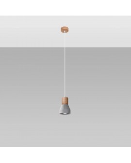 Lampa wisząca QUBIC szara Sollux SL.0964