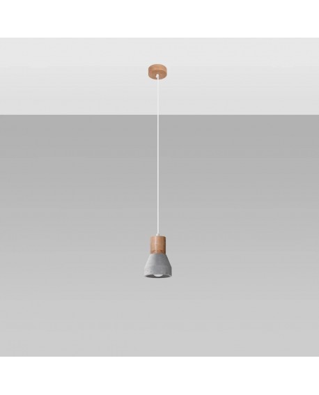 Lampa wisząca QUBIC szara Sollux SL.0964