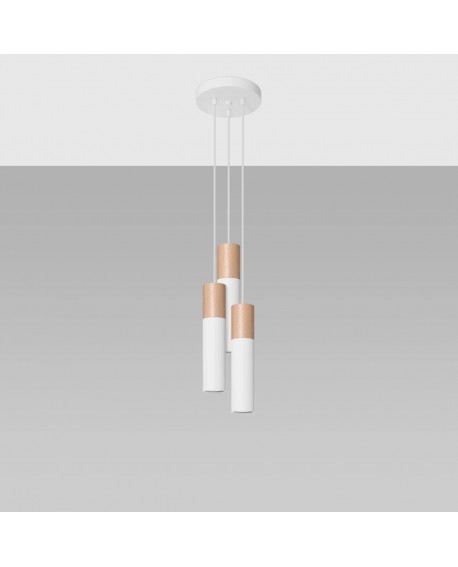 Lampa wisząca PABLO 3P biała Sollux SL.1013