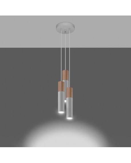 Lampa wisząca PABLO 3P biała Sollux SL.1013
