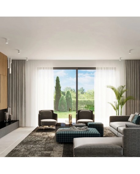 plafon lagos 40 biały sollux sl.0998 aranżacja salon modern