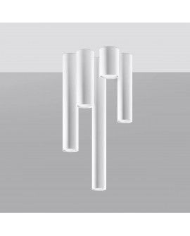 plafon lagos 40 biały sollux sl.0998 długie pionowe elementy lampy