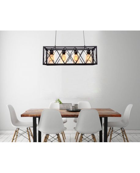 LAMPA WISZĄCA LOFT CZARNA NORTIS