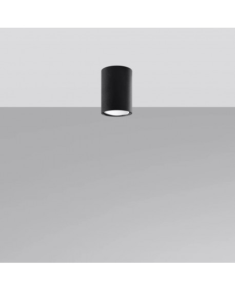 Plafon LAGOS 10 czarny Sollux SL.1000