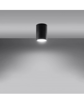 Plafon LAGOS 10 czarny Sollux SL.1000