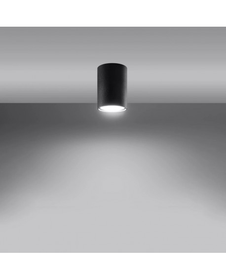 Plafon LAGOS 10 czarny Sollux SL.1000