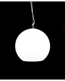 NOWOCZESNA LAMPA WISZĄCA SZKLANA BIAŁA MOLTON LUMINA DECO