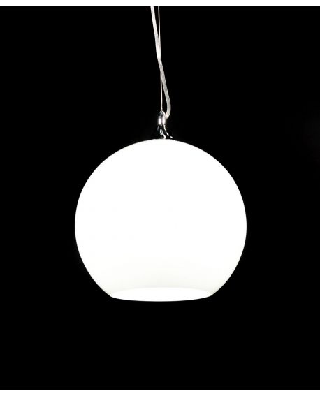 NOWOCZESNA LAMPA WISZĄCA SZKLANA BIAŁA MOLTON LUMINA DECO