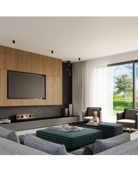 Plafon LAGOS 20 czarny Sollux SL.1001