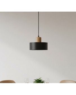 LAMPA WISZĄCA TORIN 1 CZARNA EMIBIG