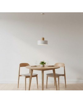 LAMPA WISZĄCA TORIN 1 BIAŁA EMIBIG