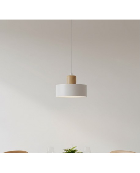 LAMPA WISZĄCA TORIN 1 BIAŁA EMIBIG