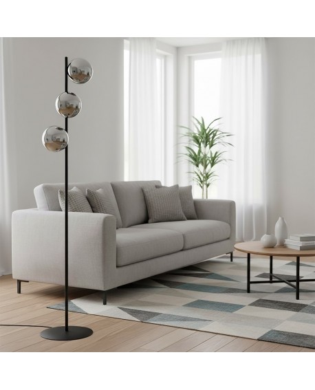 LAMPA PODŁOGOWA STOJĄCA ROSSI LP3 GRAFIT EMIBIG