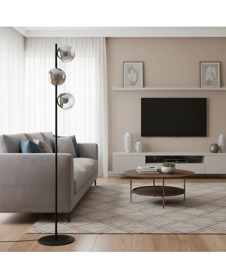 LAMPA PODŁOGOWA STOJĄCA ROSSI LP3 GRAFIT EMIBIG