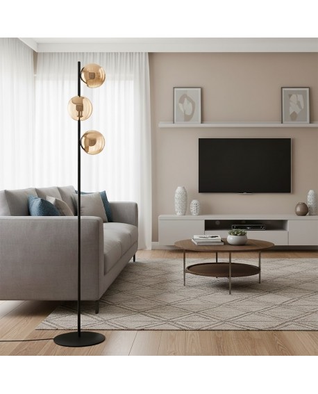 LAMPA PODŁOGOWA STOJĄCA ROSSI LP3 MIODOWY EMIBIG