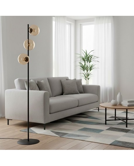 LAMPA PODŁOGOWA STOJĄCA ROSSI LP3 MIODOWY EMIBIG