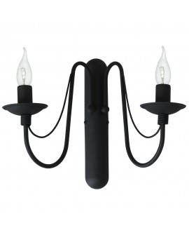 KINKIET RÓŻA 2 BLACK ALDEX 397D1