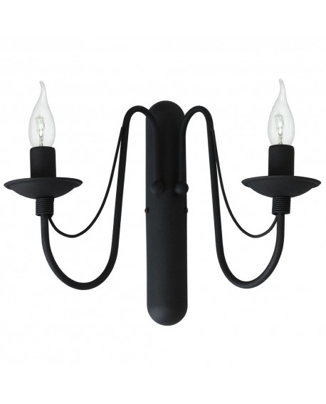 KINKIET RÓŻA 2 BLACK ALDEX 397D1