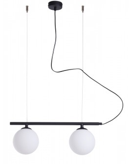 LAMPA WISZĄCĄ BERYL GLASS 2 BLACK ALDEX 1006H1