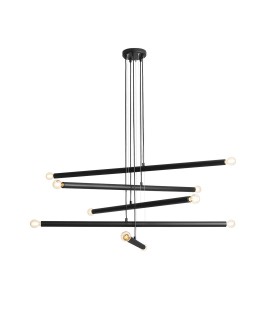 LAMPA WISZĄCA TUBO 10 BLACK ALDEX 1072M1