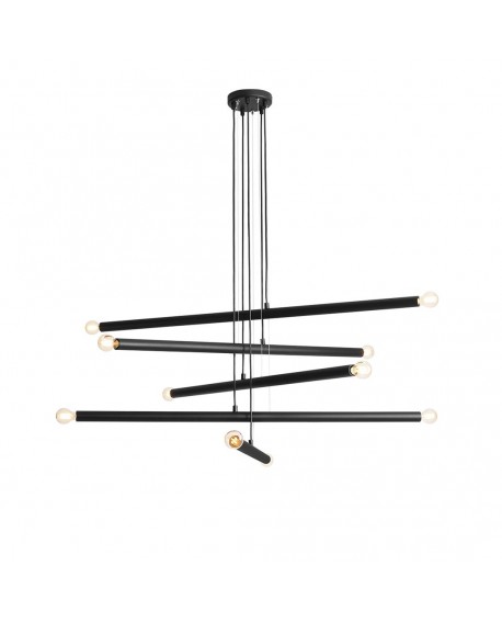 LAMPA WISZĄCA TUBO 10 BLACK ALDEX 1072M1