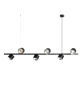 LAMPA WISZĄCA BOT 6 BLACK ALDEX 1047K