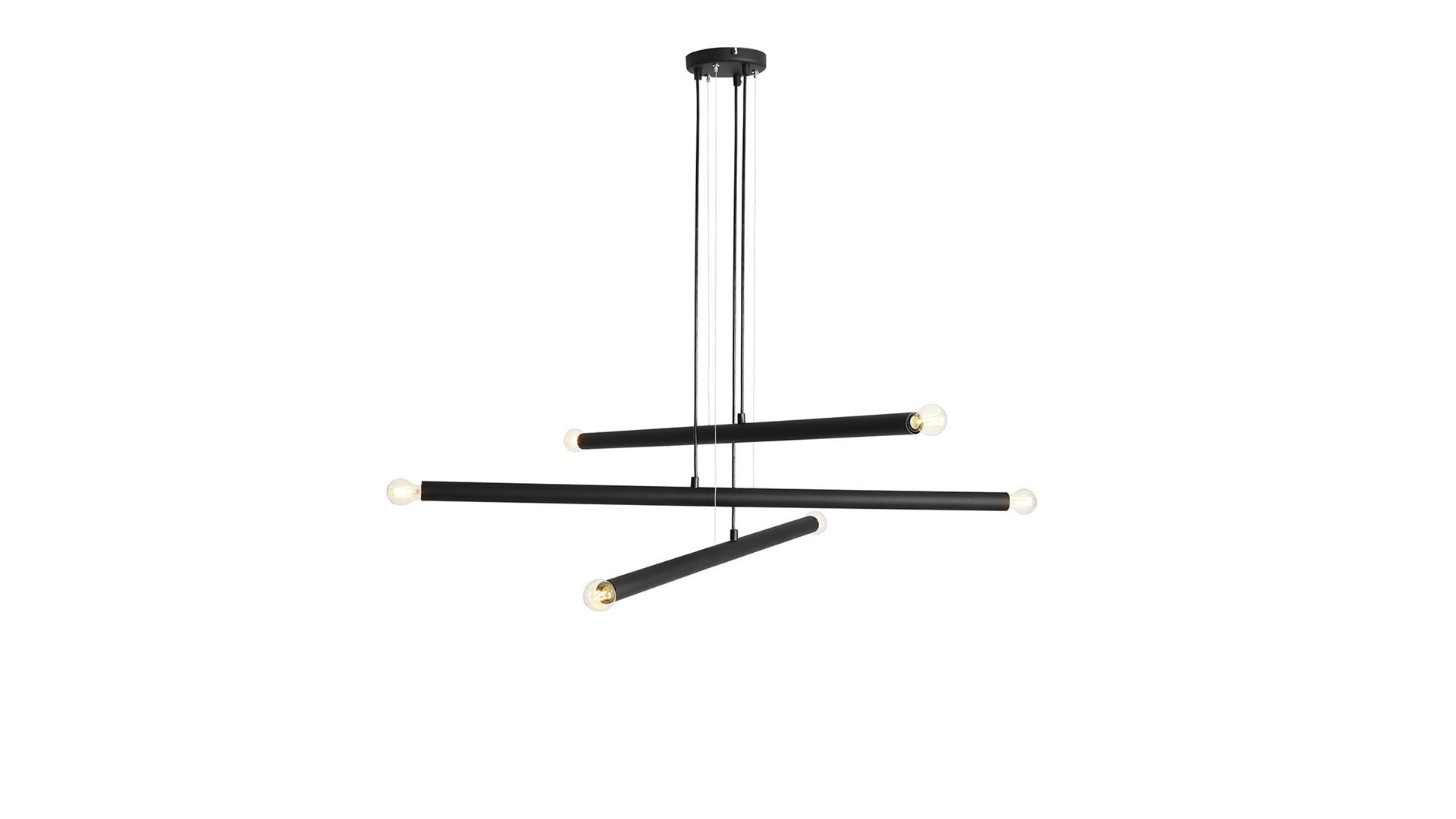 LAMPA WISZĄCA TUBO 6 BLACK ALDEX 1072K1