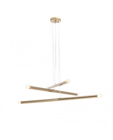 LAMPA WISZĄCA TUBO 6 GOLD ALDEX 1072K30