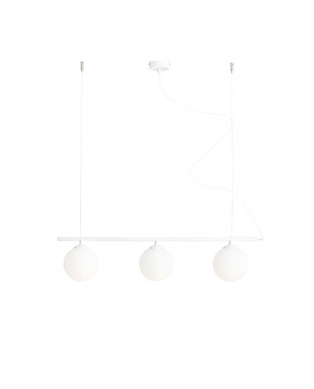 LAMPA WISZĄCĄ BERYL GLASS 3 WHITE ALDEX 1006E