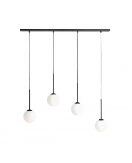 LAMPA WISZĄCA BOSSO 4 BLACK ALDEX 1087L1