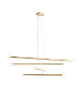 LAMPA WISZĄCA TUBO 8 BRASS ALDEX 1072P40