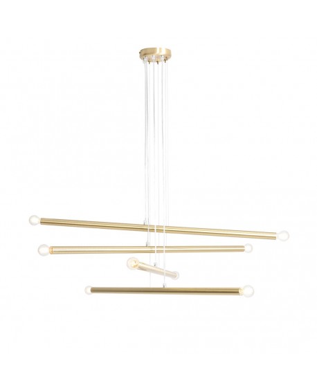 LAMPA WISZĄCA TUBO 8 BRASS ALDEX 1072P40