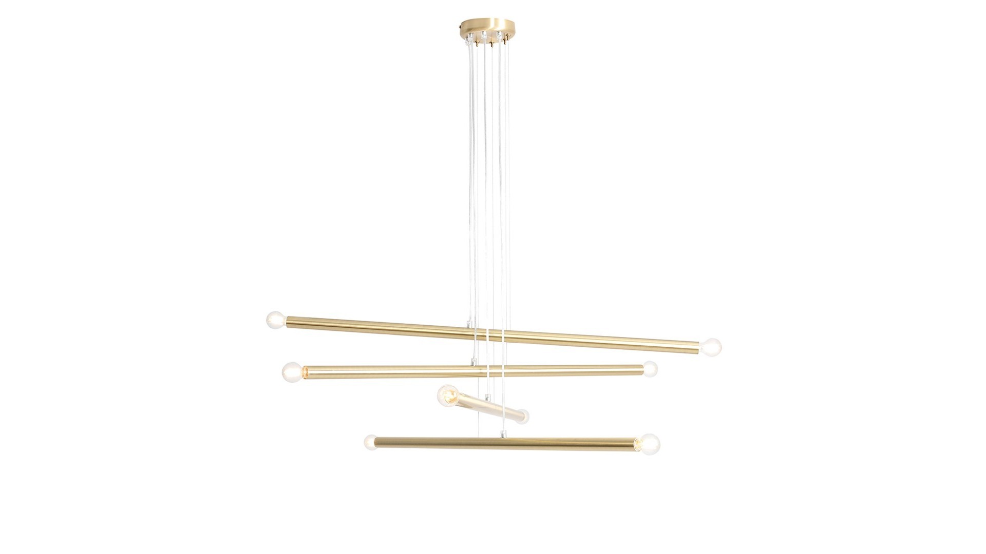 LAMPA WISZĄCA TUBO 8 BRASS ALDEX 1072P40